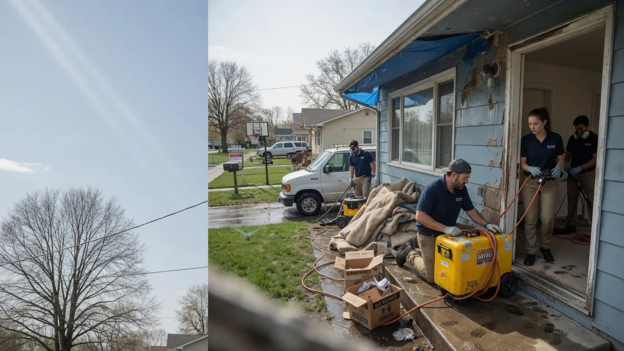 Basement Flood Cleanup in Milford Center, OH near me